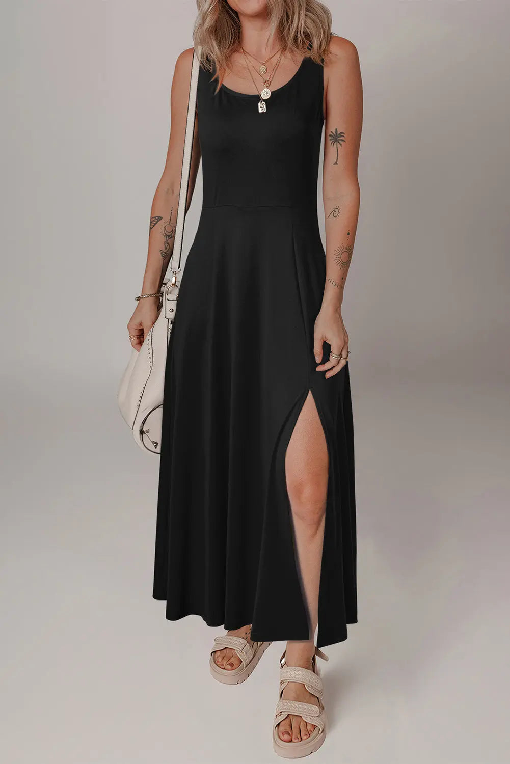 Scoop Neck Split Maxi Florida Girl Fashion Boutique