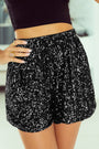 High Waist Sequin Short Florida Girl Fashion Boutique