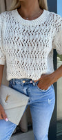 Hollow Sweater Florida Girl Fashion Boutique