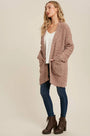 Boucle' Open Front Cardi Bluivy