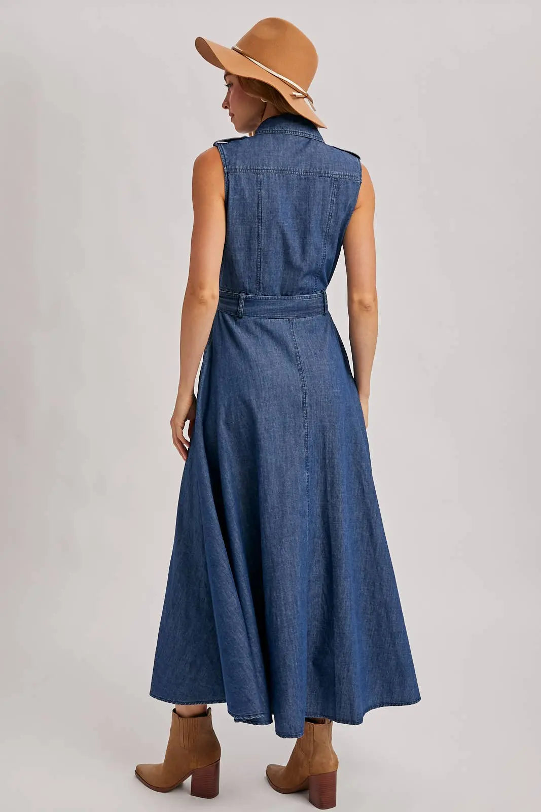 DENIM MAXI DRESS Bluivy
