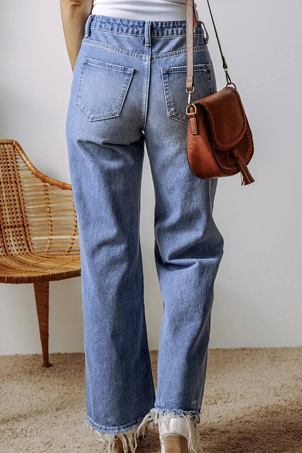 Distressed Raw Hem Jean Florida Girl Fashion Boutique