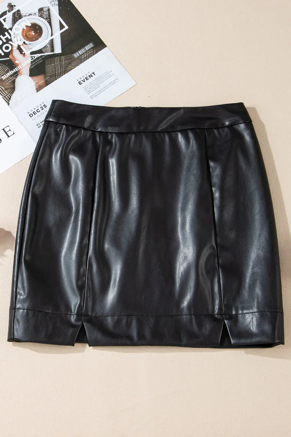 High Waist Leather Mini Skirt Florida Girl Fashion Boutique