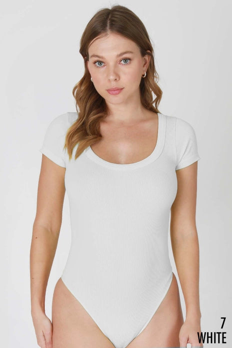 Nikibiki Short Sleeve Scoop Neck Bodysuit Florida Girl Fashion Boutique