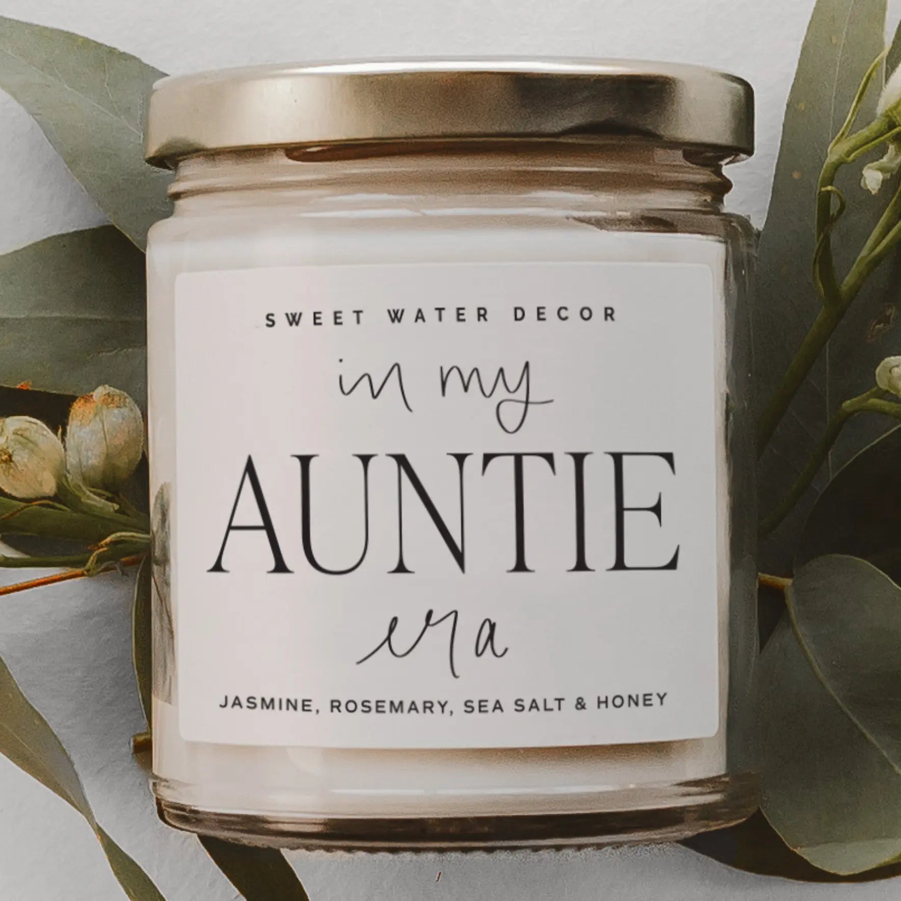 In My Auntie Era Soy Candle Sweet Water Decor