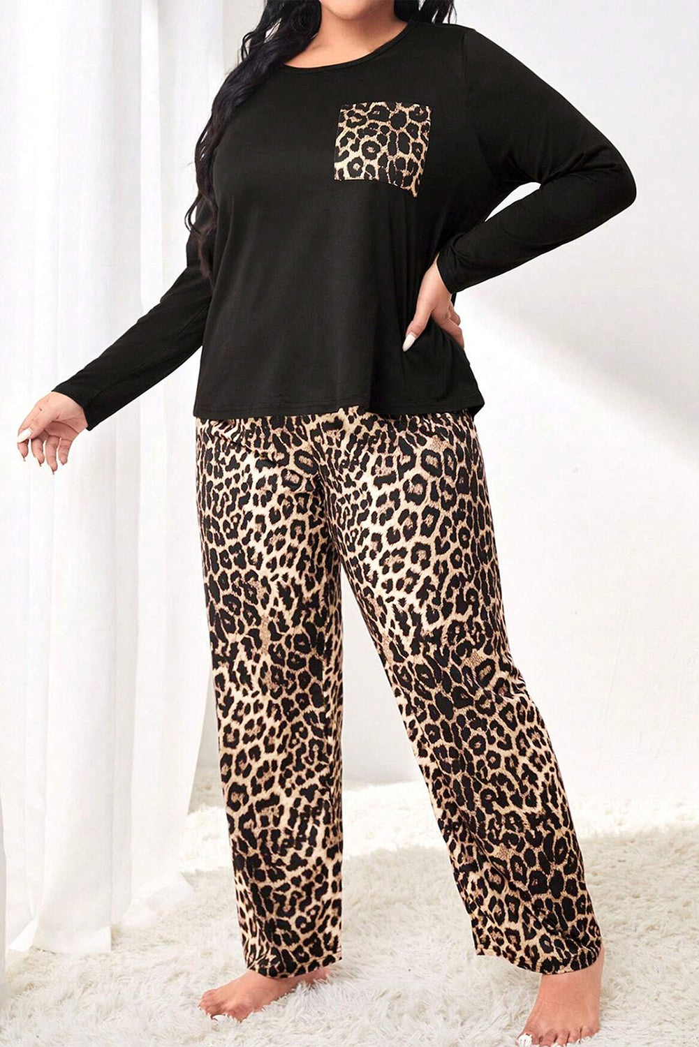 Leopard Patch Pj Set Florida Girl Fashion Boutique
