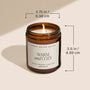 Hot Cocoa and Peppermint 9 oz Soy Candle Sweet Water Decor
