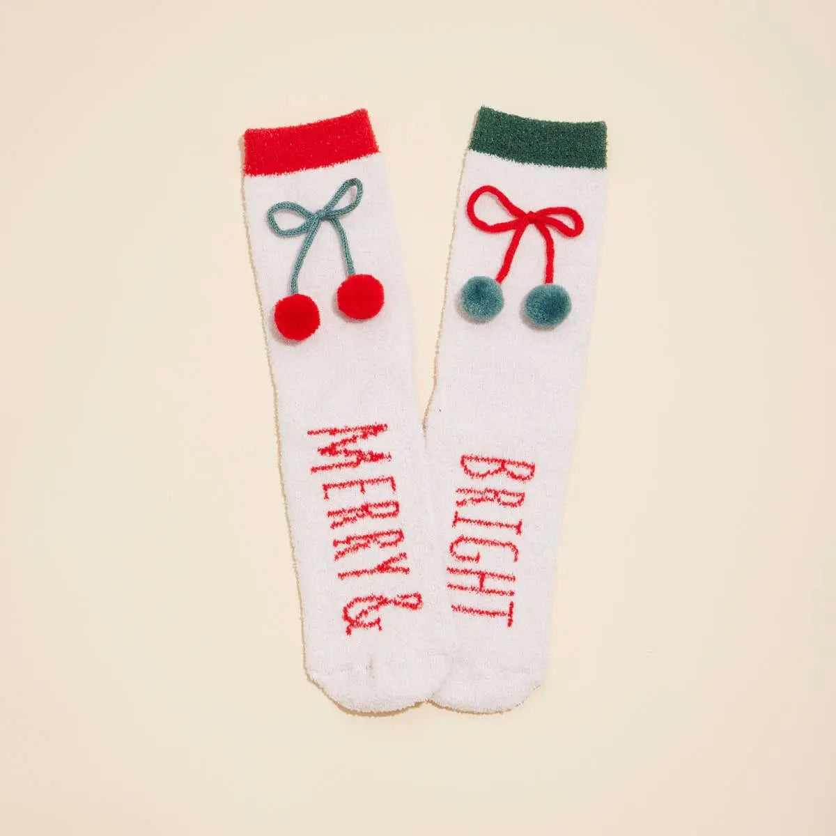 Christmas Fuzzy Socks Assorted Pack of 4 Frem