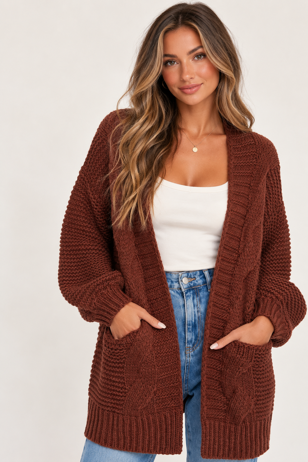 Chunky Cable Cardi