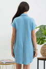Collard Button Down Tunic Dress Florida Girl Fashion Boutique