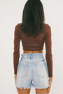 KanCan Paper Bag Denim Short Florida Girl Fashion Boutique