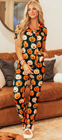 Pumpkin Pajama Set Florida Girl Fashion Boutique