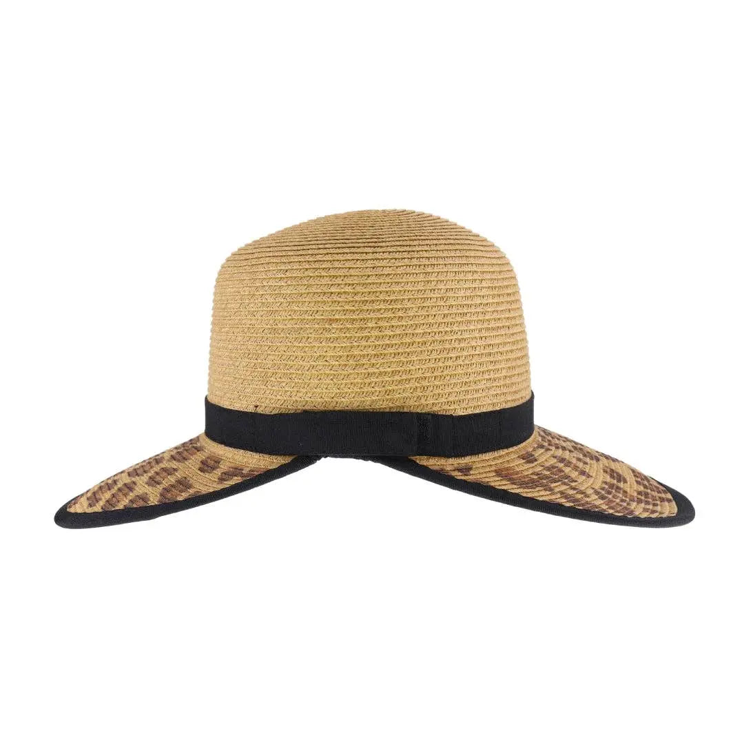 Leopard Print Wide Brim C.C Beanie