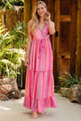 Pink Boho Maxi Dress Florida Girl Fashion Boutique