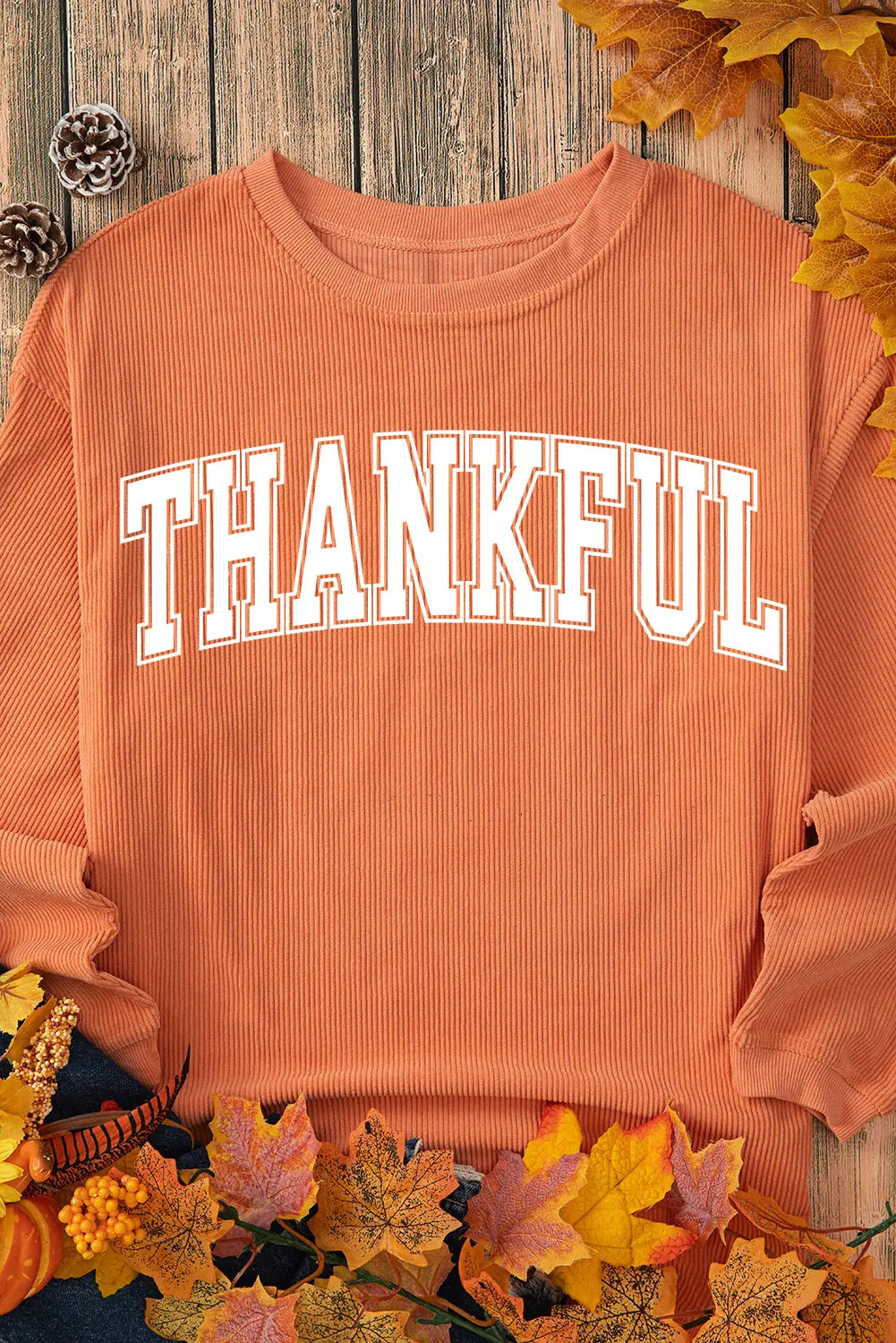 Thankful Ribbed Pullover Florida Girl Fashion Boutique