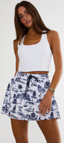 Beach Riot Yara Top Courtside White Matte