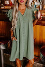 Ruffle Sleeve Shift Dress Florida Girl Fashion Boutique