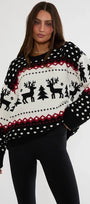 Beach Riot Remington Sweater Twilight Fairisle