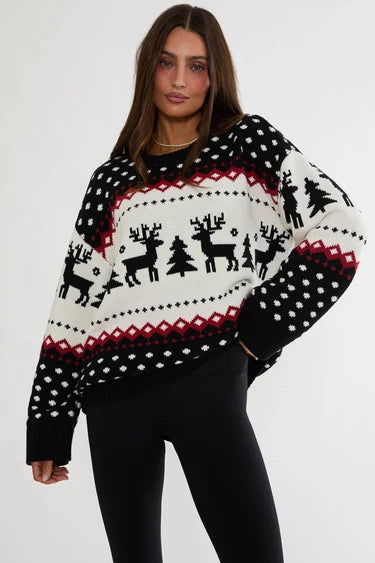 Beach Riot Remington Sweater Twilight Fairisle