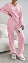 Light Pink Ribbed 2 Piece Set Florida Girl Fashion Boutique