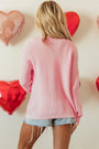Ribbed Knit Scalloped Edge Cardi Florida Girl Fashion Boutique