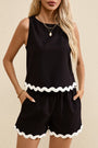 Ricrac Tank and Shorts Set Florida Girl Fashion Boutique