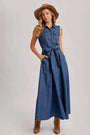 DENIM MAXI DRESS Bluivy