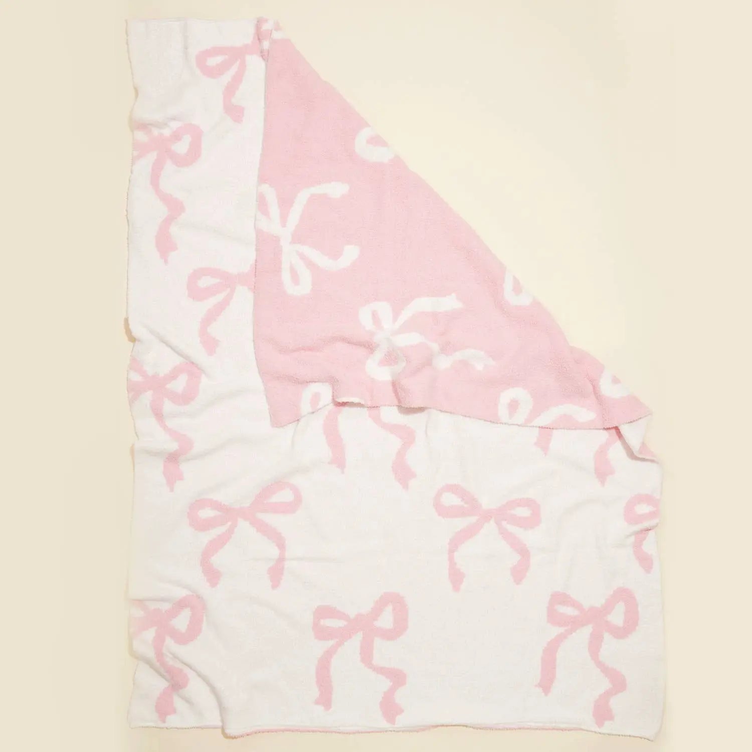 Bows Terry Cloth Blanket Frem