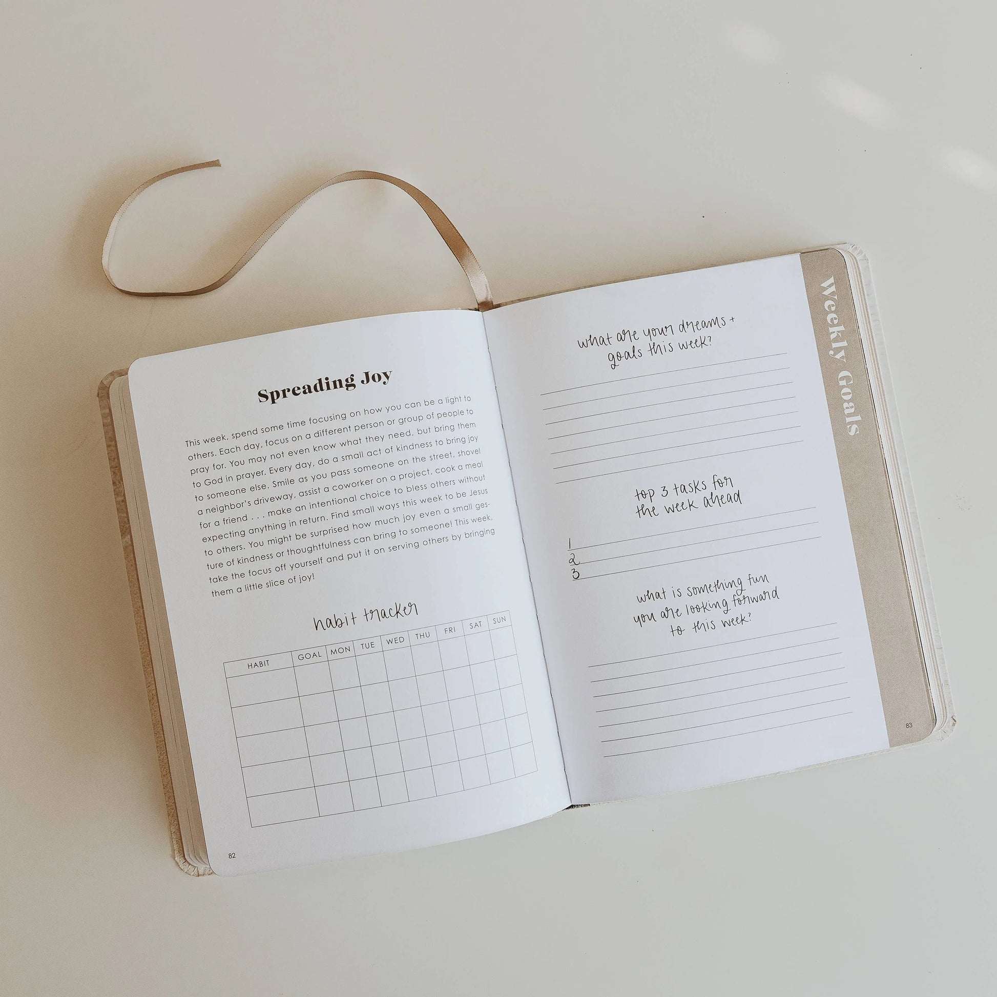 Inspirational Productivity Journal Sweet Water Decor