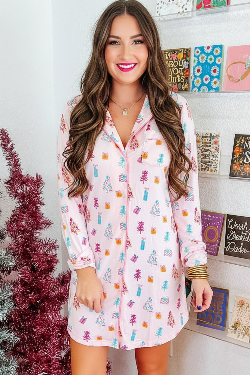 Twinkle Tree Sleep Shirt Dress Florida Girl Fashion Boutique