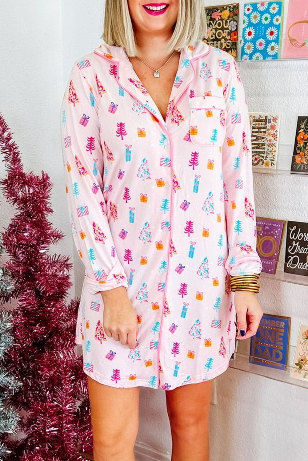 Twinkle Tree Sleep Shirt Dress Florida Girl Fashion Boutique