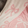 Bows Terry Cloth Blanket Frem