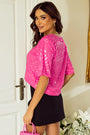 Pink Sequin Top Florida Girl Fashion Boutique
