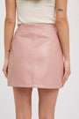 Vegan Leather Mini Skirt Bluivy