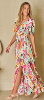 Water Color Print Maxi Florida Girl Fashion Boutique