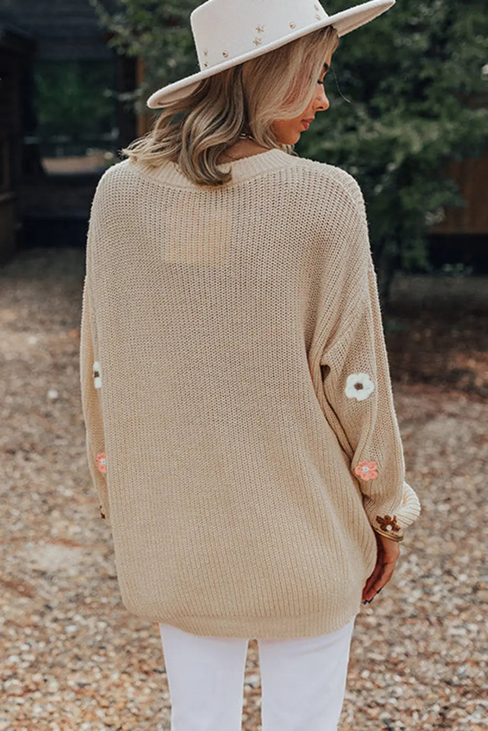 "Hello" Embroidered Sweater Florida Girl Fashion Boutique