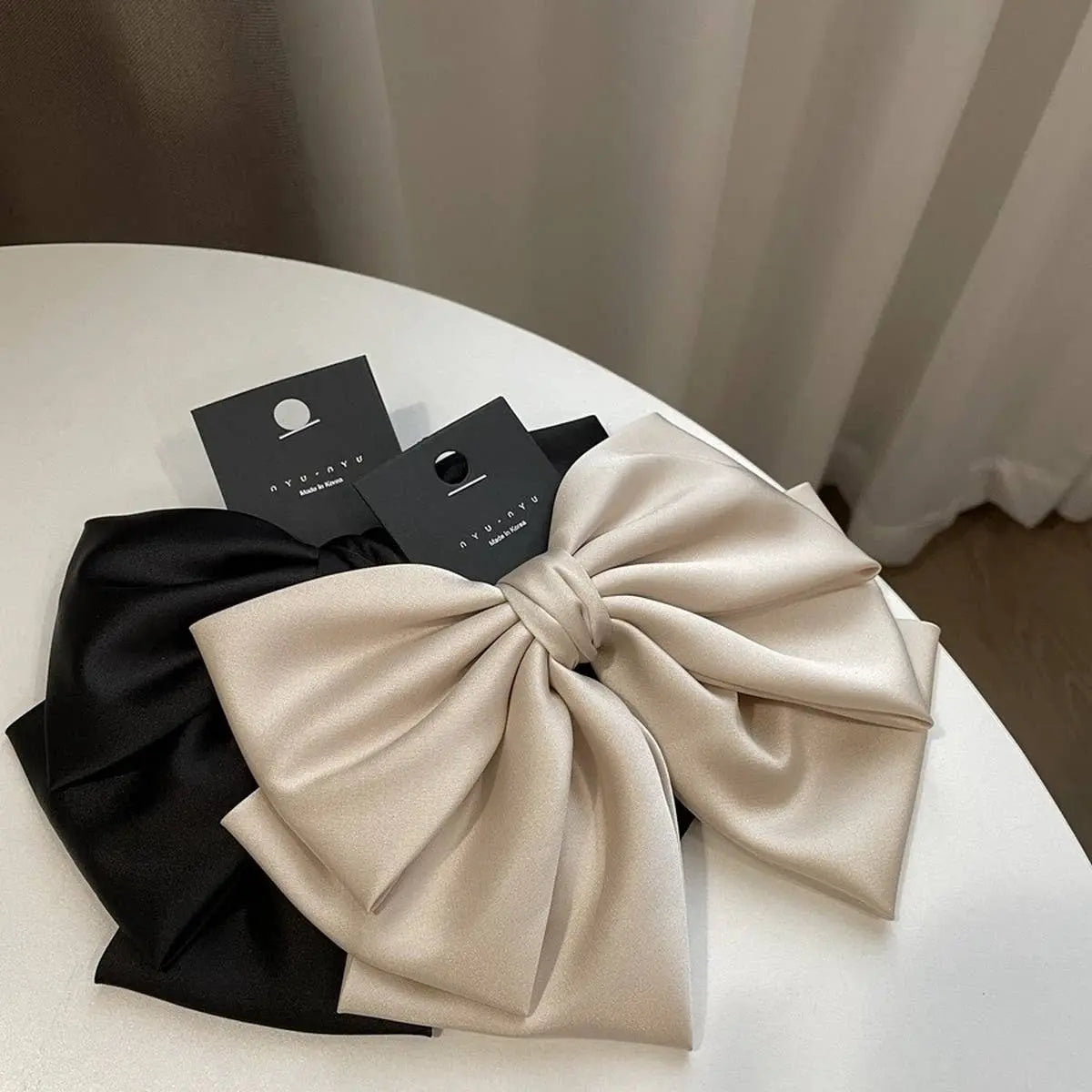 Satin Black Bow ACCITY