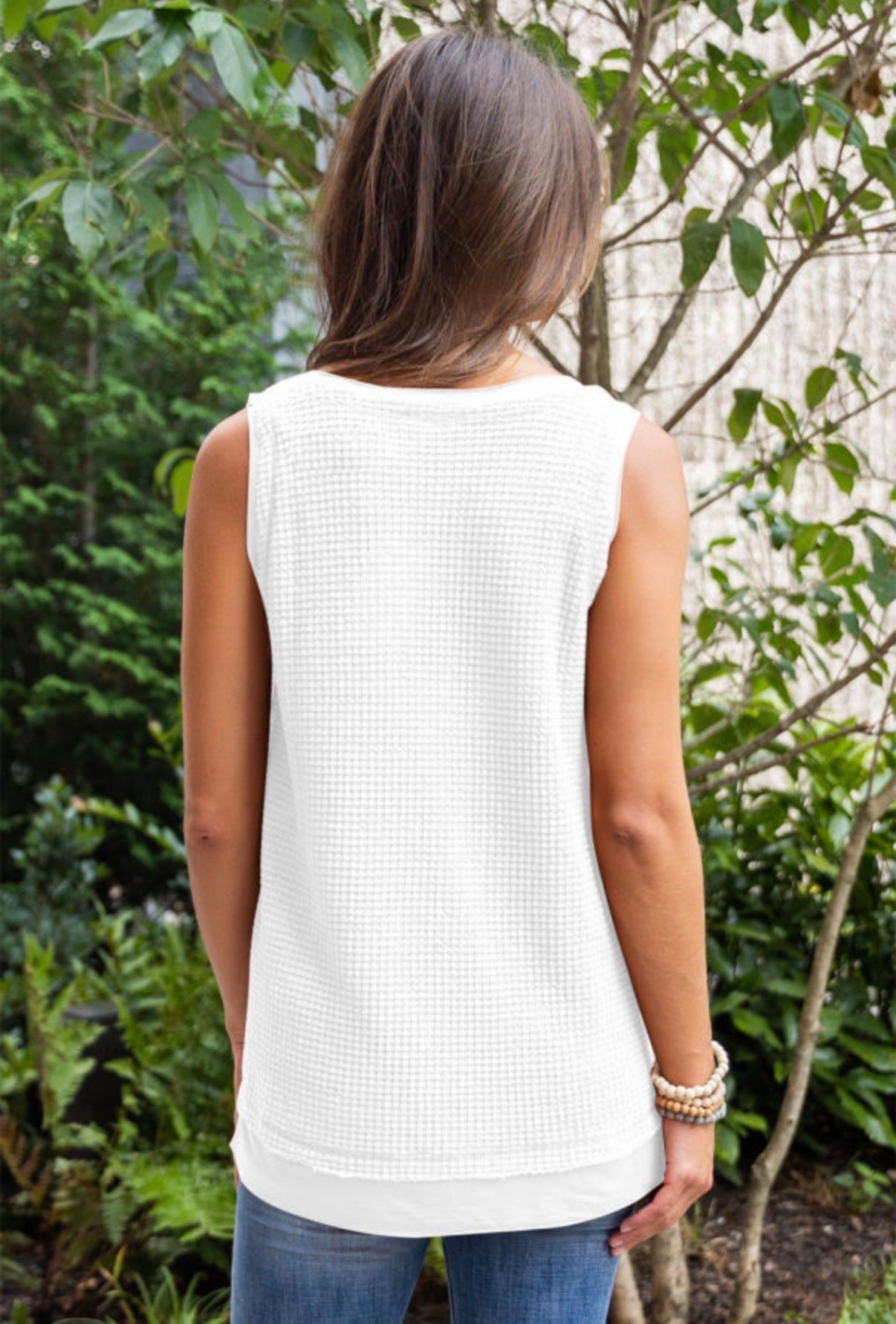 Coastal Breeze Waffle Tank