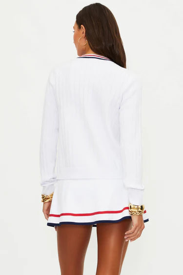 Beach Riot Ally Cardigan Heritage White