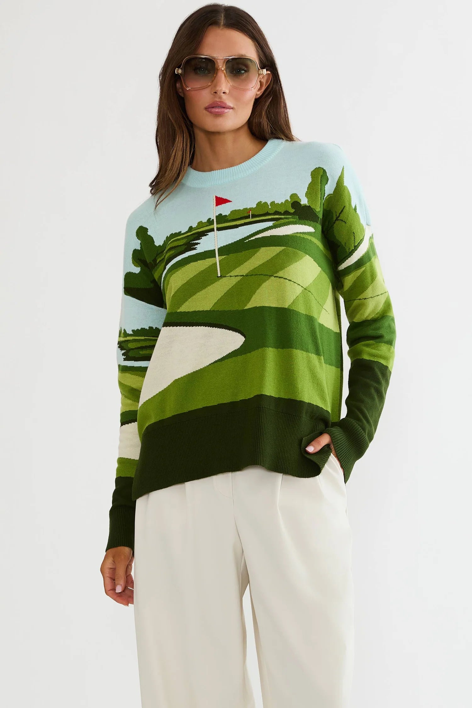 Beach Riot Callie Sweater Fairway