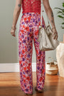 Purple Floral Wide Leg Pant Florida Girl Fashion Boutique