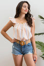Multi Striped Top Blu Pepper