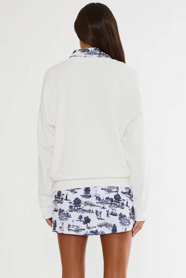 Beach Riot Devyn Oversized Sweatshirt Evening Golf Toile
