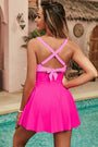 Hot Pink Crisscross Swim Dress Florida Girl Fashion Boutique