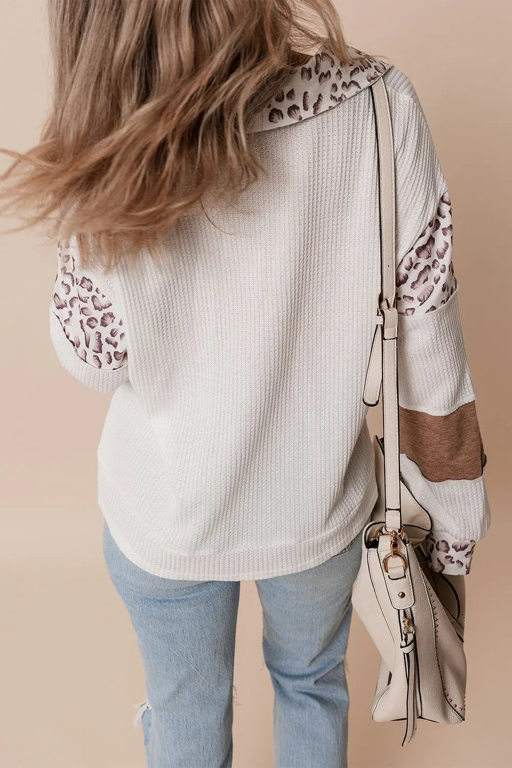 Leopard Waffle Colorblock Top Florida Girl Fashion Boutique