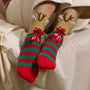 Christmas Fuzzy Socks Assorted Pack of 4 Frem