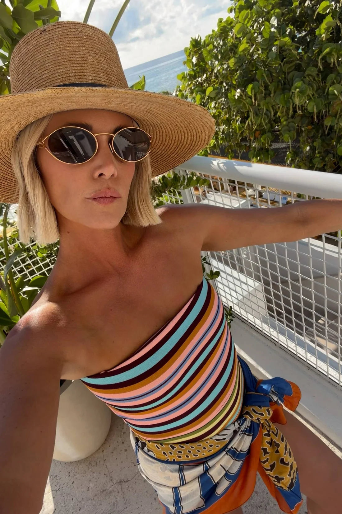 Beach Riot Amber One Piece Paradise Stripe