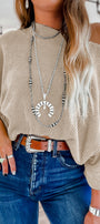 Cream Corded Top Florida Girl Fashion Boutique