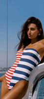 Beach Riot Amber One Piece Star Spangled Stripes