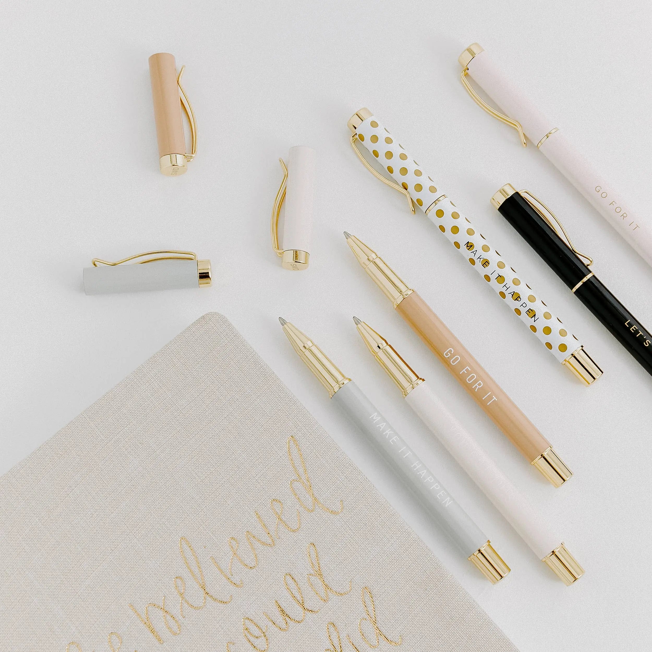 Inspirational Metal Pen Set Sweet Water Decor